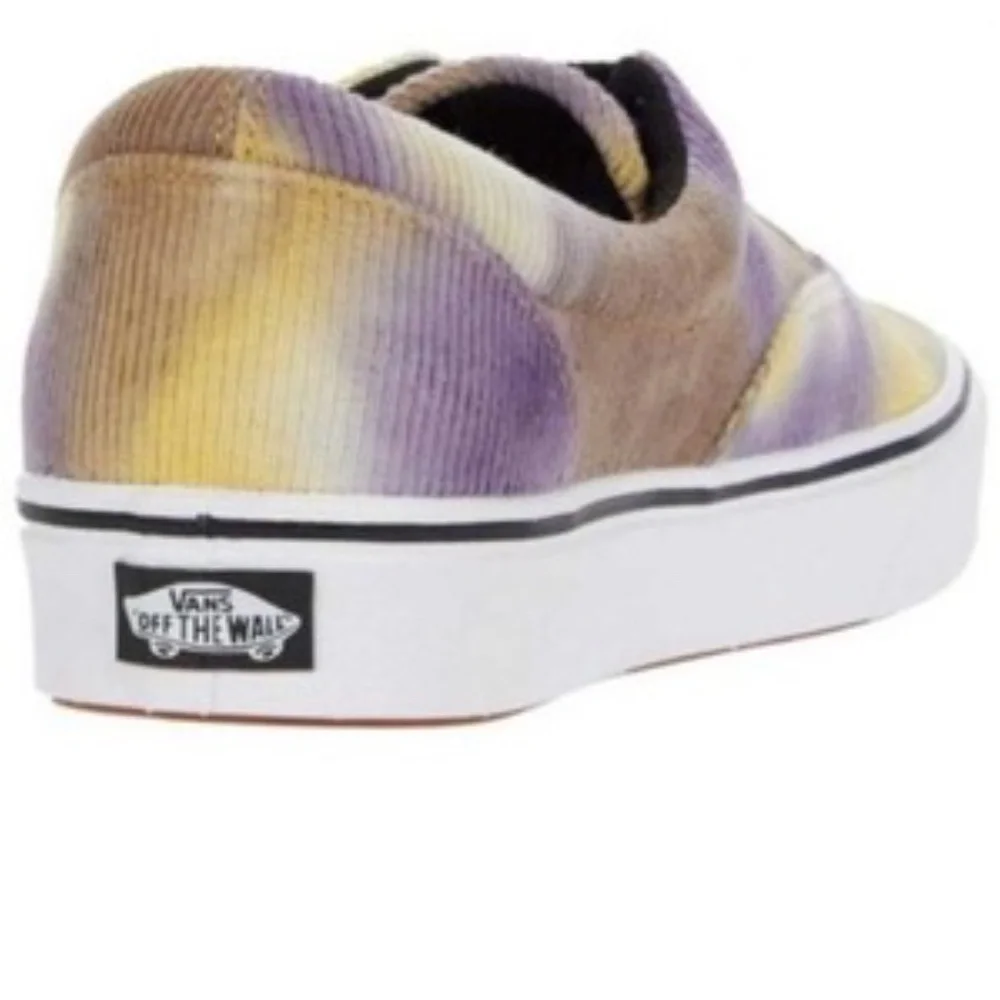 Vans Era Womens Comfycush Shoes Size 11 Sneakers Tie Dye‎ Purple Yellow